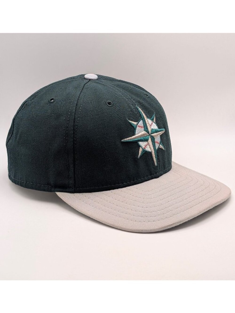 Seattle Mariners Hat Cap Snapback Vintage MLB Green & Silver Retro USA Made VTG